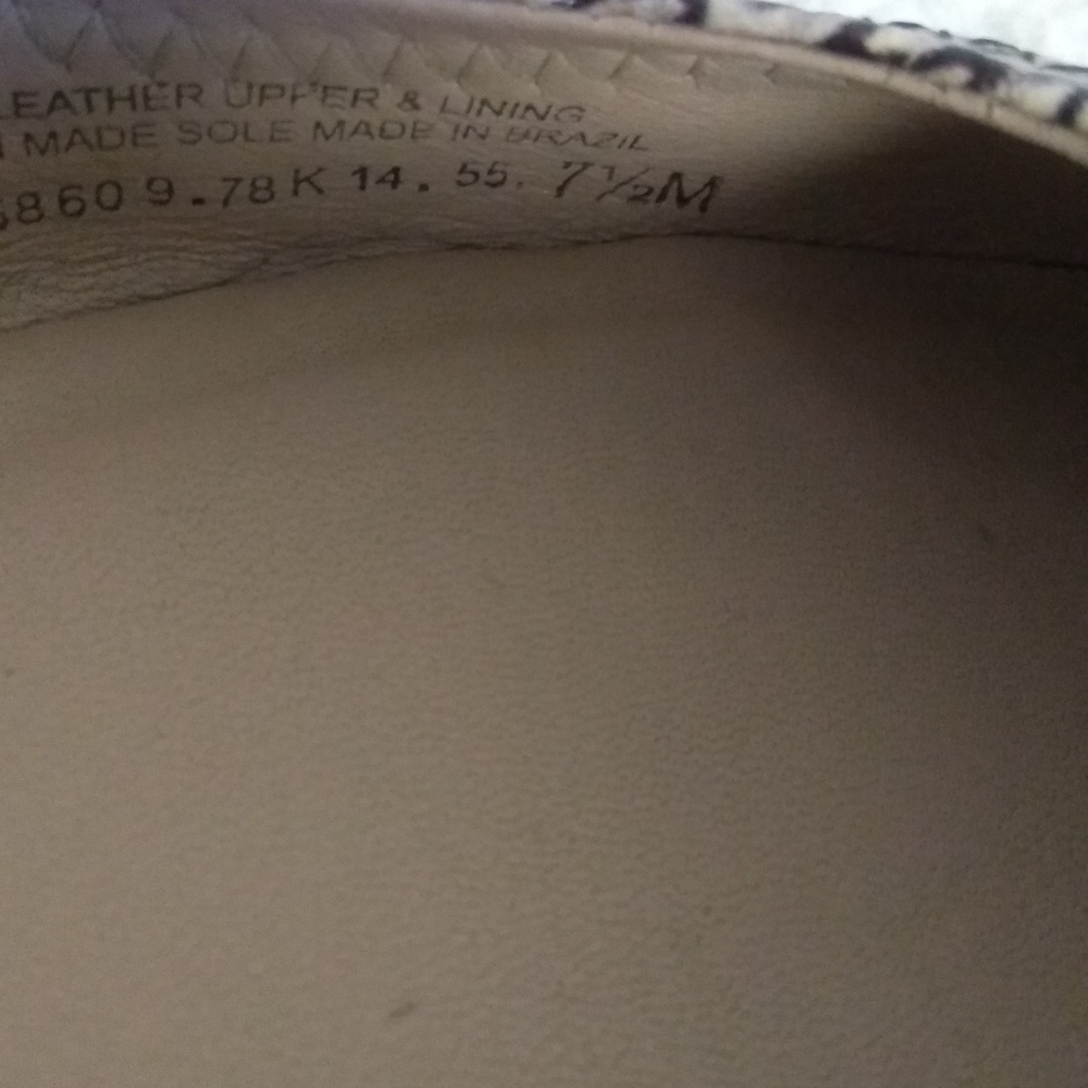 Tory Burch Brown Python Print Leather Flat Shoes - image 7